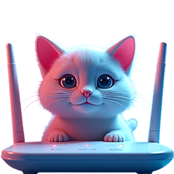 Neon cat